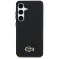 Samsung Galaxy S25 Lacoste Iconic Petit Pique Woven Logo Cover - MagSafe-kompatibel - Sort