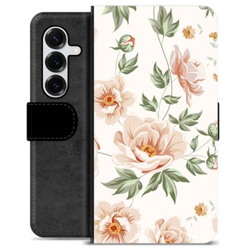 Samsung Galaxy S25+ Premium Flip Cover med Pung - Floral