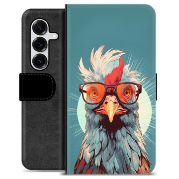 Samsung Galaxy S25+ Premium Flip Cover med Pung - Høne