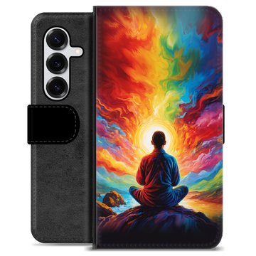 Samsung Galaxy S25+ Premium Flip Cover med Pung - Meditation