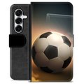 Samsung Galaxy S25+ Premium Flip Cover med Pung - Fodbold