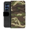 Samsung Galaxy S25 Premium Flip Cover med Pung - Camo