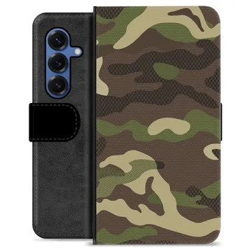 Samsung Galaxy S25 Premium Flip Cover med Pung - Camo