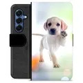 Samsung Galaxy S25 Premium Flip Cover med Pung - Hund