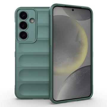Samsung Galaxy S25 Rugged TPU Cover - Grøn