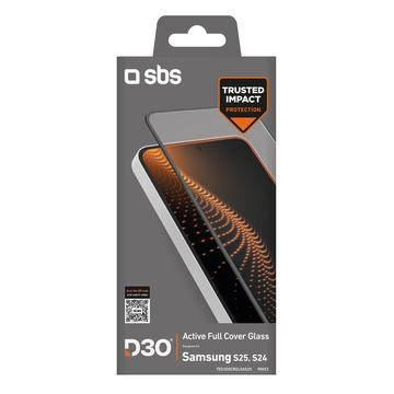 Samsung Galaxy S25/S24 SBS D3O Active Full Cover Skærmbeskyttelse Hærdet Glas med ramme