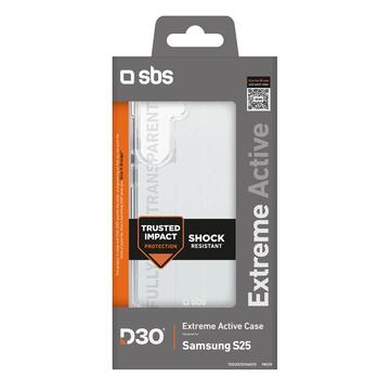 Samsung Galaxy S25 SBS Extreme Active D3O Cover - Gennemsigtig