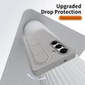 Samsung Galaxy S25/S24 Smart hybrid cover med stående greb - Titaniumgrå