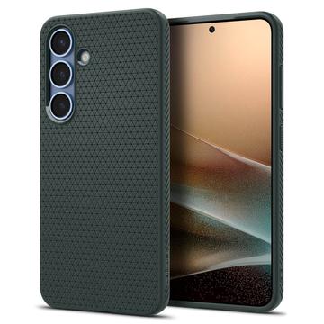 Samsung Galaxy S25 Spigen Liquid Air TPU Cover - Mørkegrøn