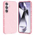 Samsung Galaxy S25 Stylish Glitter Series Hybrid Cover - Pink