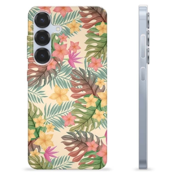 Samsung Galaxy S25 TPU Cover - Lyserøde Blomster