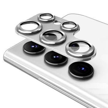 Samsung Galaxy S25 Ultra Hat Prince Full Cover Kamera Linse Skærmbeskyttelse Hærdet Glas - Sølv