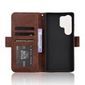 Samsung Galaxy S25 Ultra Kortholder Pung Etui - Brun