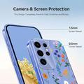 Samsung Galaxy S25 Ultra TPU-cover med blomstermønster