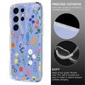 Samsung Galaxy S25 Ultra TPU-cover med blomstermønster