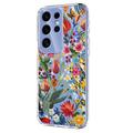 Samsung Galaxy S25 Ultra TPU-cover med blomstermønster - Liljer