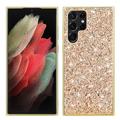 Samsung Galaxy S25 Ultra Glitter Series Hybrid Cover - Guld