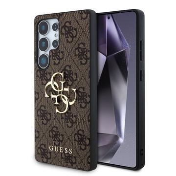 Samsung Galaxy S25 Ultra Guess 4G Big Metal Logo Hybrid Cover - Brun