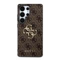 Samsung Galaxy S25 Ultra Guess 4G Big Metal Logo Hybrid Cover - Brun