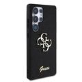Samsung Galaxy S25 Ultra Guess Fixed Glitter 4G Metal Logo Cover - Sort