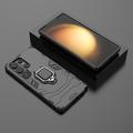 Samsung Galaxy S25 Ultra Hybrid Cover med Ring Holder - Sort