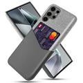 Samsung Galaxy S25 Ultra KSQ Cover med Kortholder - Grå