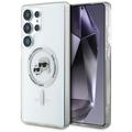 Samsung Galaxy S25 Ultra Karl Lagerfeld IML Karl&Choupette Heads Cover - MagSafe-kompatibel - Gennemsigtig