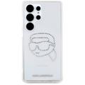 Samsung Galaxy S25 Ultra Karl Lagerfeld Rhinestones Karl Head Logo Cover - Gennemsigtig