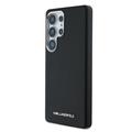 Samsung Galaxy S25 Ultra Karl Lagerfeld Saffiano Metal Logo Cover - Sort