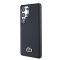 Samsung Galaxy S25 Ultra Lacoste Iconic Petit Pique Woven Logo Cover - MagSafe-kompatibel - marineblå