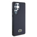 Samsung Galaxy S25 Ultra Lacoste Iconic Petit Pique Woven Logo Cover - MagSafe-kompatibel - marineblå
