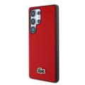 Samsung Galaxy S25 Ultra Lacoste Iconic Petit Pique Woven Logo Cover - MagSafe-kompatibel - Rød