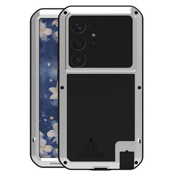 Samsung Galaxy S25 Ultra Love Mei Powerful Hybrid Cover - Sølv