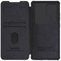 Samsung Galaxy S25 Ultra Nillkin Qin Pro Flip Cover - Sort
