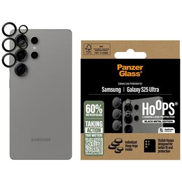 Samsung Galaxy S25 Ultra PanzerGlass Hoops Kameralinsebeskytter - Sort