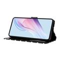 Samsung Galaxy S25 Ultra Pung Etui med Prikket Mønster - Sort