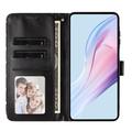 Samsung Galaxy S25 Ultra Pung Etui med Prikket Mønster - Sort