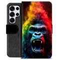Samsung Galaxy S25 Ultra Premium Flip Cover med Pung - Gorilla
