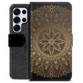 Samsung Galaxy S25 Ultra Premium Flip Cover med Pung - Mandala