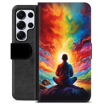 Samsung Galaxy S25 Ultra Premium Flip Cover med Pung - Meditation
