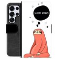 Samsung Galaxy S25 Ultra Premium Flip Cover med Pung - Slow Down
