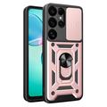 Samsung Galaxy S25 Ultra Roterende Ring Hybrid Cover med Kameraskjold