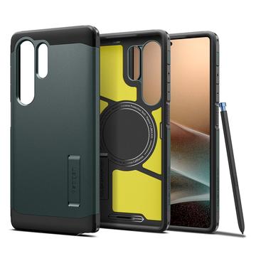 Samsung Galaxy S25 Ultra Spigen Tough Armor Mag Cover - Afgrund grøn