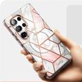 Samsung Galaxy S25 Ultra Supcase Cosmo Mag Hybrid Cover - Pink marmor