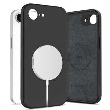 iPhone 16e Tech-Protect flydende silikone cover - MagSafe-kompatibel - Sort