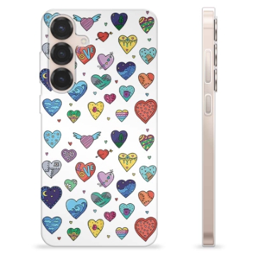 Samsung Galaxy S25+ TPU Cover - Hjerter