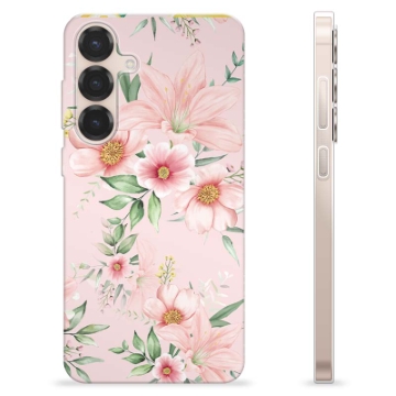 Samsung Galaxy S25+ TPU Cover - Vandfarveblomster