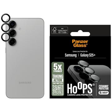 Samsung Galaxy S25+ PanzerGlass Hoops keramisk kameralinsebeskytter - sort