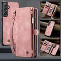 Samsung Galaxy S25+ Caseme 008 2-i-1 Multifunktionel Pung - Pink