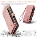 Samsung Galaxy S25+ Caseme 008 2-i-1 Multifunktionel Pung - Pink